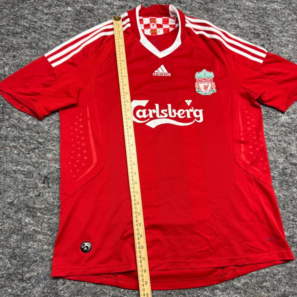 Adidas Liverpool FC 2008-2010 Home Jersey Red Carlsberg Soccer Shirt Mens M - Picture 2 of 8